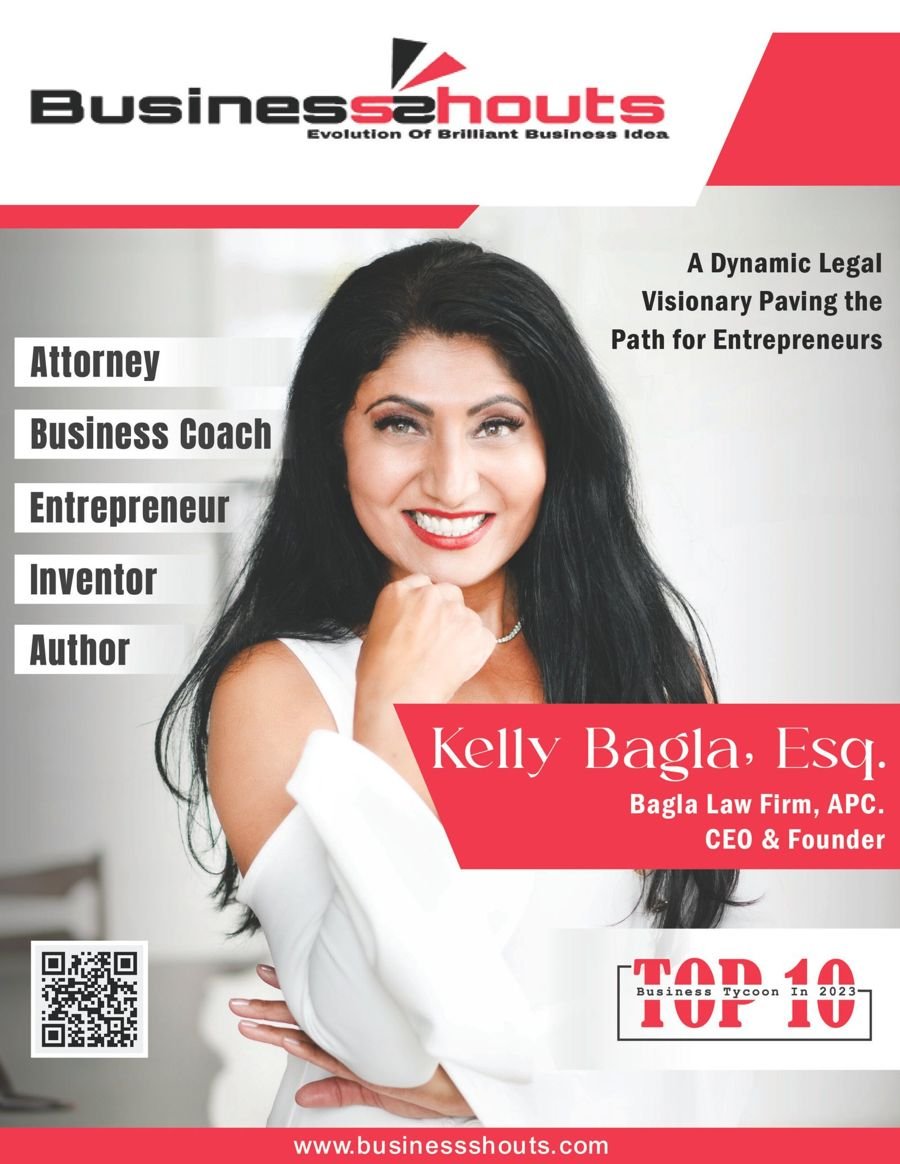 Kelly Bagla, Esq. Features on the BusinessShouts Cover